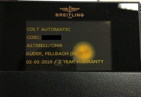 breitling garantiekarte aktivieren|Breitling warranty question .